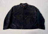 90s Polo Ralph Lauren Leather SwingTop jacket XXL Black