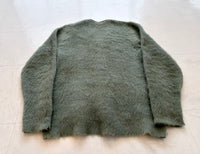 60s Julliard Mohair Cardigan L MossGreen