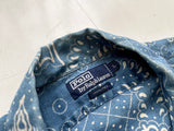 90s Polo Ralph Lauren Big Paisley Shirt L IndigoBlue