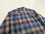 90s Pendleton Shadow Plaid Board Shirt L Blue