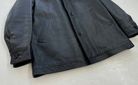 90s GAP Leather Car Coat XS
