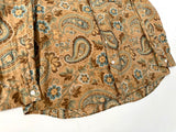 90s Polo Ralph Lauren BONNARD Paisley L/S Shirt M LightBrown