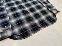 Vintage Polo RalphLauren ShadowPlaid L/S Shirt XL Black&White