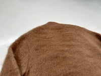 60s DRUMMOND Mohair Cardigan M MilkteaBrown