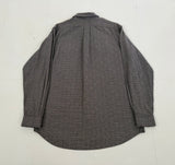 90s Polo Ralph Lauren BENFORD Houndstooth L/S Shirt M Black