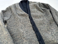 60s PURITAN Chain Mohair Cardigan M Black