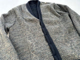 60s PURITAN Chain Mohair Cardigan M Black