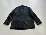 90s Polo Ralph Lauren Leather CarCoat M Black