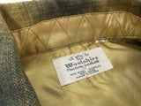 60s Woolshire Shadow Plaid Loop Wool shirt XL Mustard&Black