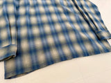 90s PENDLETON Shadow Plaid Board Shirt L TurquoiseBlue