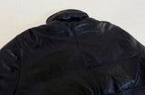 80s Eddie Bauer Leather puffer Jacket L Black