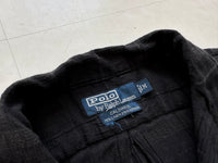 90s Polo Ralph Lauren CALDWELL Loop Shirt M Black
