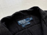 90s Polo Ralph Lauren CALDWELL Loop Shirt M Black