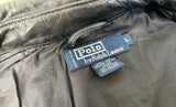 90s Polo Ralph Lauren Leather SwingTop jacket L Black