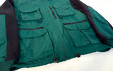90s Eddie Bauer Nylon&Fleece Fishing Jacket L Green