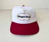 90s Haagen-Dazs SnapBack White&Burgundy