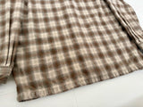 90s Pendleton Shadow Plaid Board Shirt M Brown&Ivory