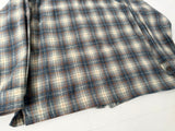 90s Pendleton Front Zip ShadowPlaid Jacket XL Ivory&Gray