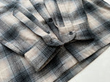90s Pendleton Shadow Plaid Board Shirt M Off White&Black