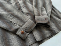 60s Pendleton Shadow Plaid Striped Loop Shirt XL
