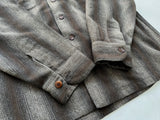 60s Pendleton Shadow Plaid Striped Loop Shirt XL