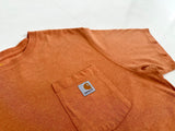 Used Carhartt Pocket T-shirt L Orange
