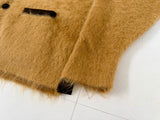 60s Deadstock INTERVALE Mohair Cardigan L MustardYellow