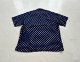90s Polo Ralph Lauren Big Polka dot Rayon Loop Shirt XL