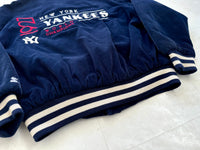 STARTER MLB NY YANKEES Corduroy Varsity Jacket Navy