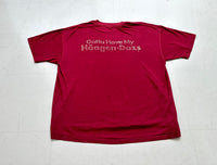 90s Haagen Dazs Logo T-shirt Burgundy