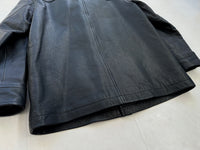 90s GAP Leather Car Coat XS