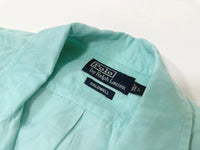 90s Polo Ralph Lauren CALDWELL Loop Shirt L TiffanyBlue