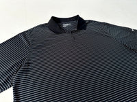 Used NIKE DRI-FIT Border Polo Shirt XXL Black&White