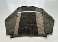 60s NATELSON BROTHERS CrewNeck Mohair Knit M Khaki