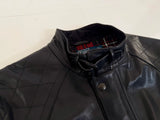 90s Leather Motorcycle Jacket L