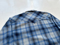90s Pendleton Shadow Plaid Western Jacket XL Blue