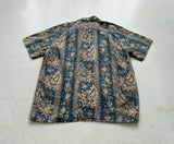 90s Deadstock Polo Ralph Lauren ANDY CAMP Striped Paisley Loop Shirt L
