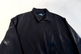 90s Polo Ralph Lauren Leather SwingTop Jacket XL Black