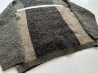 60s NATELSON BROTHERS CrewNeck Mohair Knit M Khaki