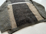 60s NATELSON BROTHERS CrewNeck Mohair Knit M Khaki