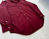 90s Polo RalphLauren Lowell Sport L/S Shirt M Burgundy