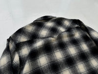 90s Pendleton Shadow Plaid Western Shirt L Black&White