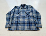 90s Pendleton Shadow Plaid Western Jacket XL Blue