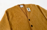 60s Deadstock INTERVALE Mohair Cardigan L MustardYellow