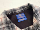 90s Pendleton Shadow Plaid Board Shirt XL Black&White