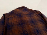 Columbia Shadow Plaid Shirt Jacket L Brown