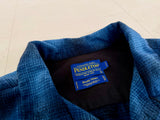 90s Pendleton Shadow Plaid Board Shirt L Blue