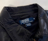 90s Polo Ralph Lauren Leather SwingTop Jacket XL Black