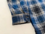 90s Pendleton Shadow Plaid Board Shirt M Black &Blue