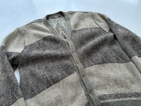 60s CAMPUS Diamond Mohair Cardigan XL Khaki